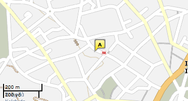 Location of business on map