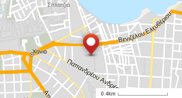 Location of business on map