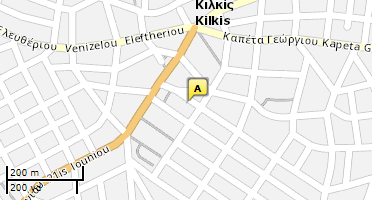 Location of business on map
