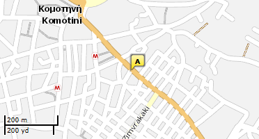 Location of business on map