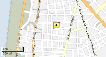 Location of business on map