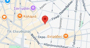 Location of business on map