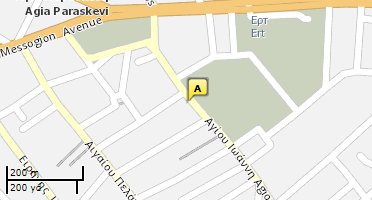 Location of business on map
