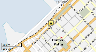 Location of business on map