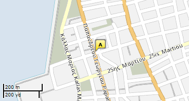 Location of business on map