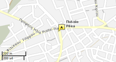 Location of business on map