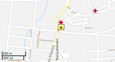 Location of business on map