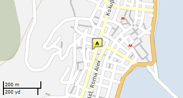 Location of business on map