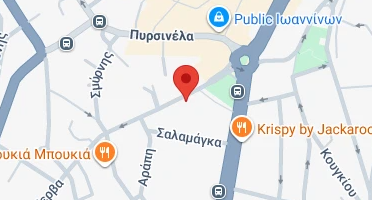 Location of business on map