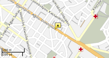 Location of business on map