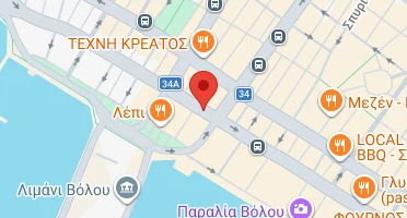 Location of business on map