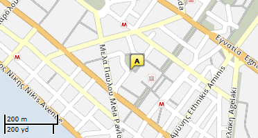 Location of business on map