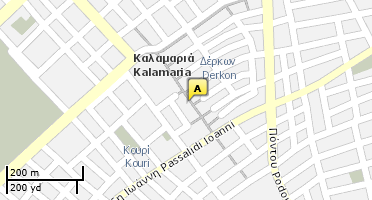 Location of business on map