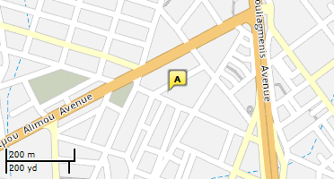 Location of business on map