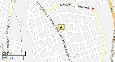 Location of business on map