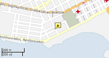 Location of business on map