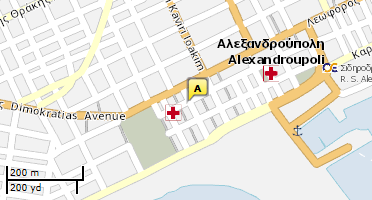 Location of business on map