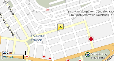 Location of business on map