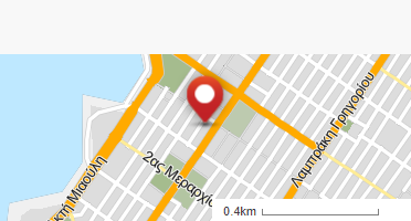 Location of business on map