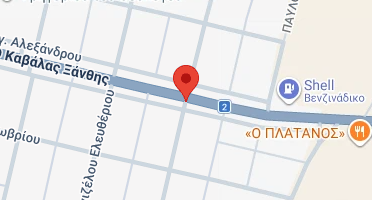 Location of business on map