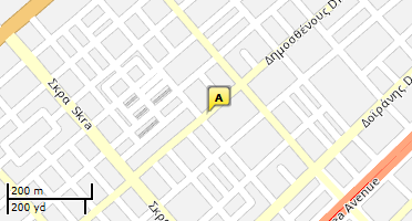 Location of business on map