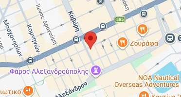 Location of business on map