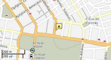 Location of business on map