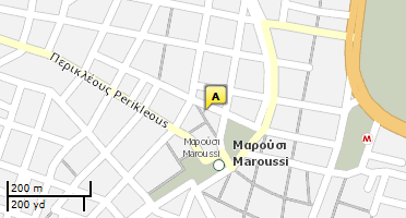 Location of business on map