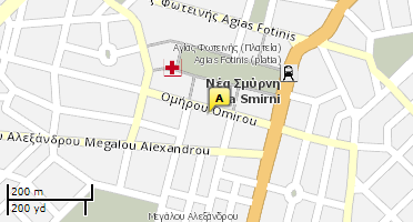 Location of business on map