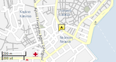Location of business on map