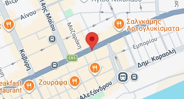 Location of business on map