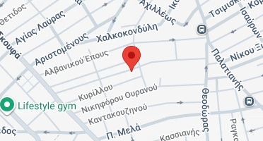 Location of business on map