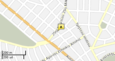 Location of business on map