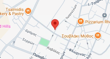 Location of business on map