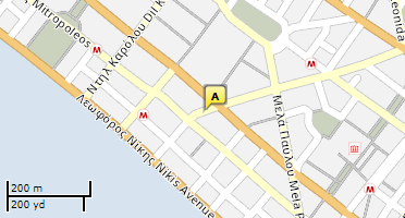 Location of business on map