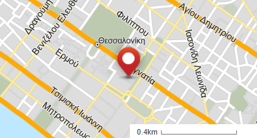 Location of business on map
