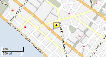 Location of business on map