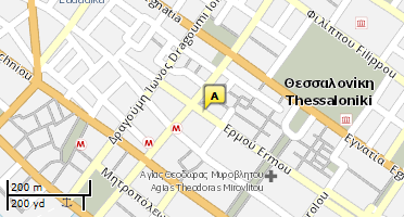 Location of business on map