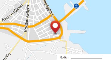 Location of business on map