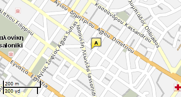 Location of business on map