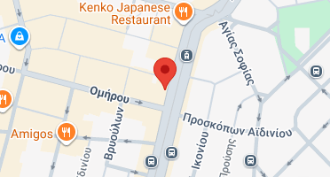 Location of business on map