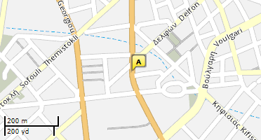 Location of business on map