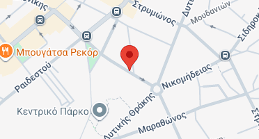 Location of business on map