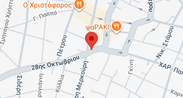 Location of business on map