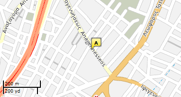 Location of business on map