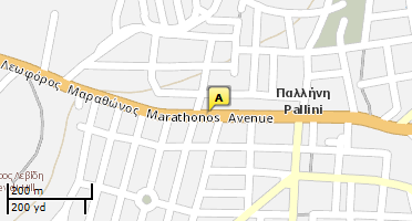 Location of business on map