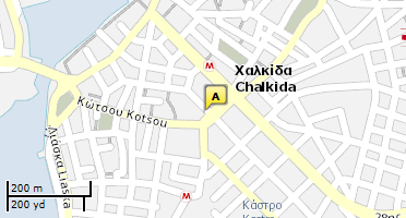 Location of business on map