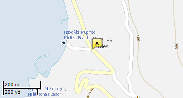 Location of business on map