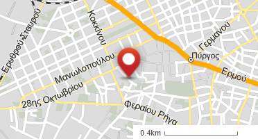 Location of business on map