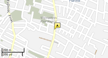 Location of business on map